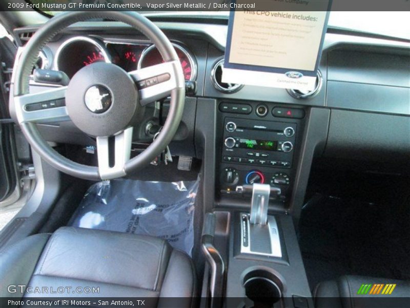 Vapor Silver Metallic / Dark Charcoal 2009 Ford Mustang GT Premium Convertible