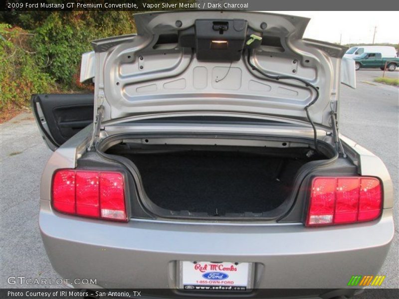 Vapor Silver Metallic / Dark Charcoal 2009 Ford Mustang GT Premium Convertible