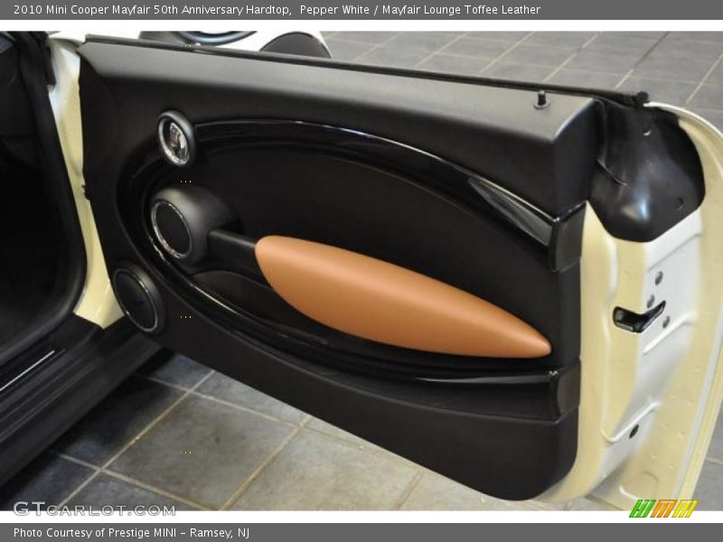 Pepper White / Mayfair Lounge Toffee Leather 2010 Mini Cooper Mayfair 50th Anniversary Hardtop