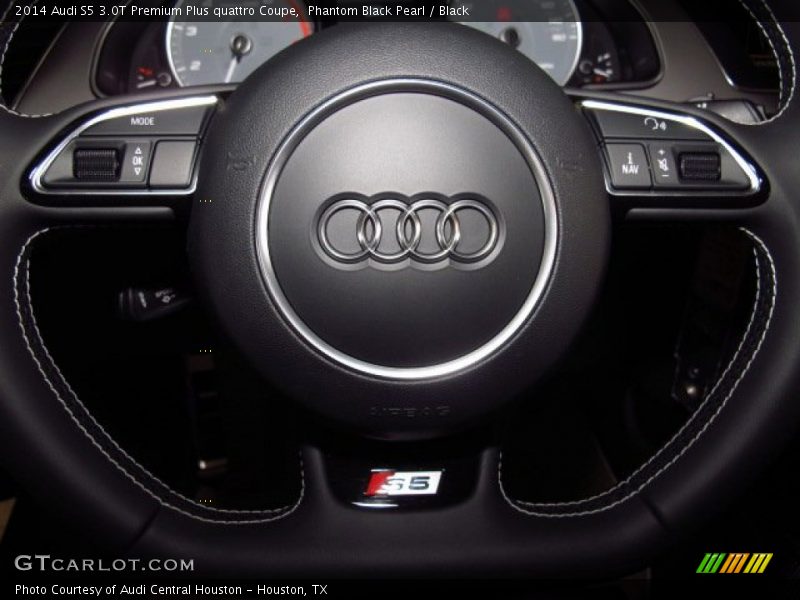 Phantom Black Pearl / Black 2014 Audi S5 3.0T Premium Plus quattro Coupe