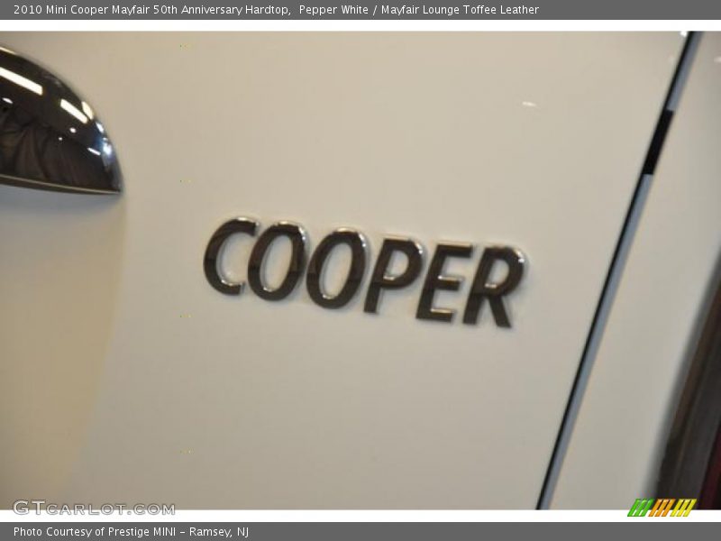Pepper White / Mayfair Lounge Toffee Leather 2010 Mini Cooper Mayfair 50th Anniversary Hardtop