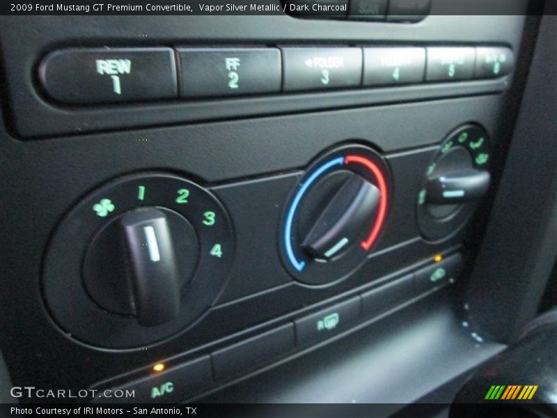 Vapor Silver Metallic / Dark Charcoal 2009 Ford Mustang GT Premium Convertible