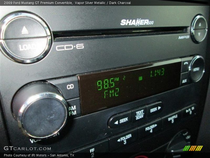 Vapor Silver Metallic / Dark Charcoal 2009 Ford Mustang GT Premium Convertible