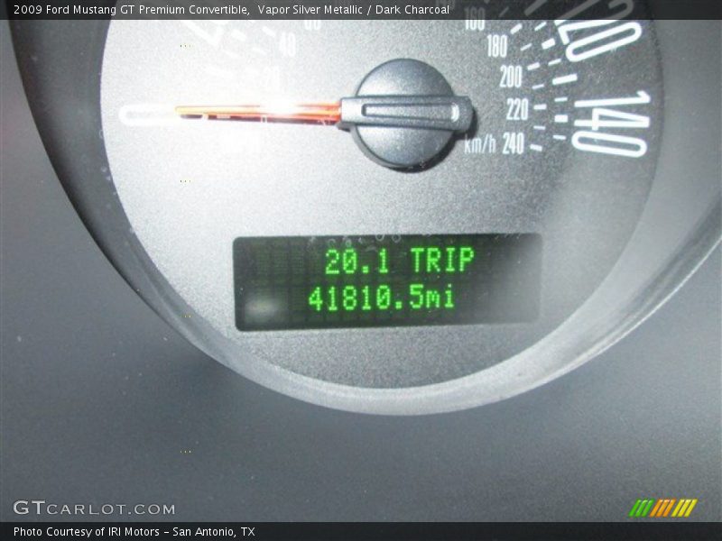 Vapor Silver Metallic / Dark Charcoal 2009 Ford Mustang GT Premium Convertible