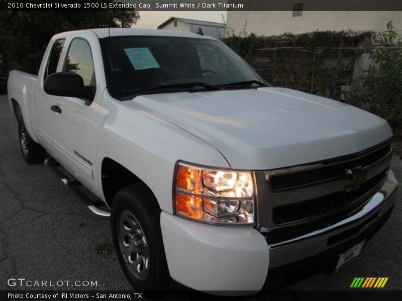 Summit White / Dark Titanium 2010 Chevrolet Silverado 1500 LS Extended Cab