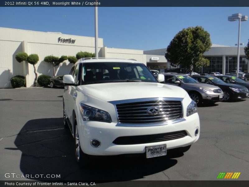 Moonlight White / Graphite 2012 Infiniti QX 56 4WD