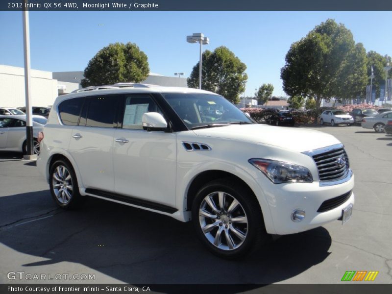 Moonlight White / Graphite 2012 Infiniti QX 56 4WD