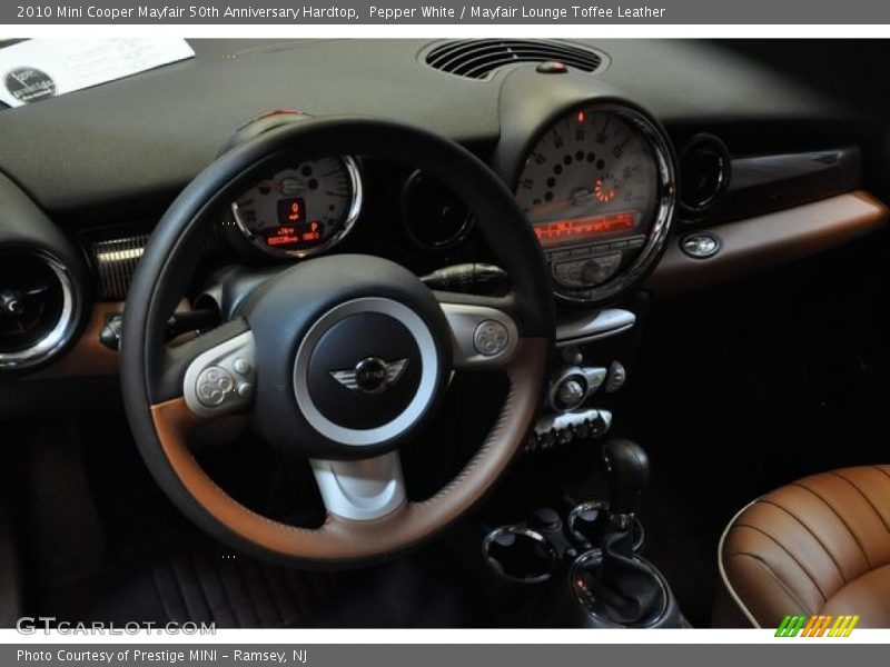 Pepper White / Mayfair Lounge Toffee Leather 2010 Mini Cooper Mayfair 50th Anniversary Hardtop