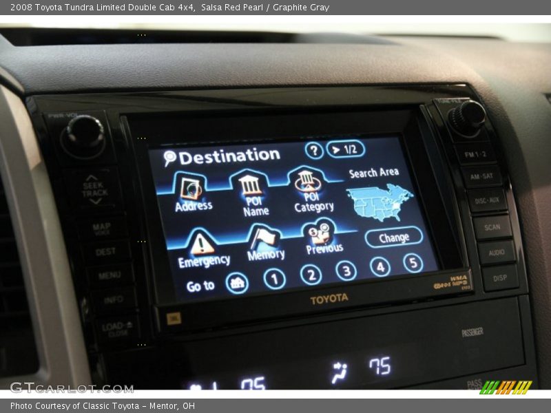 Salsa Red Pearl / Graphite Gray 2008 Toyota Tundra Limited Double Cab 4x4