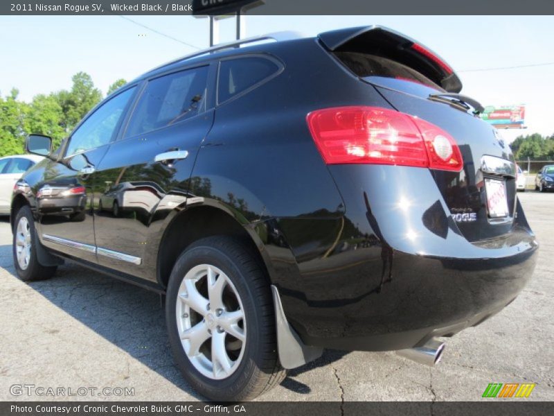 Wicked Black / Black 2011 Nissan Rogue SV