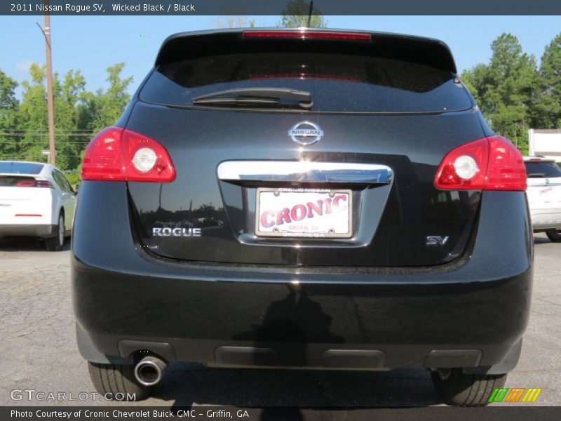 Wicked Black / Black 2011 Nissan Rogue SV