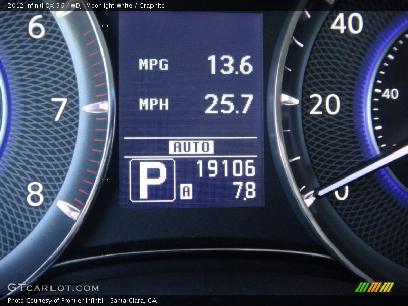 Moonlight White / Graphite 2012 Infiniti QX 56 4WD