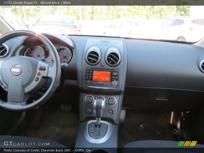 Wicked Black / Black 2011 Nissan Rogue SV