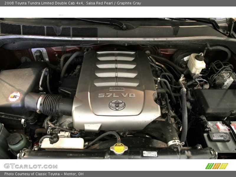 Salsa Red Pearl / Graphite Gray 2008 Toyota Tundra Limited Double Cab 4x4