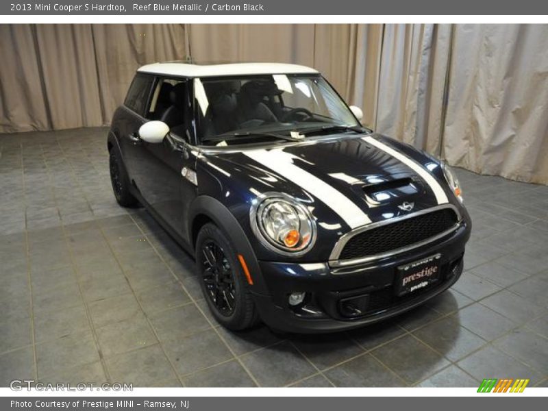 Reef Blue Metallic / Carbon Black 2013 Mini Cooper S Hardtop