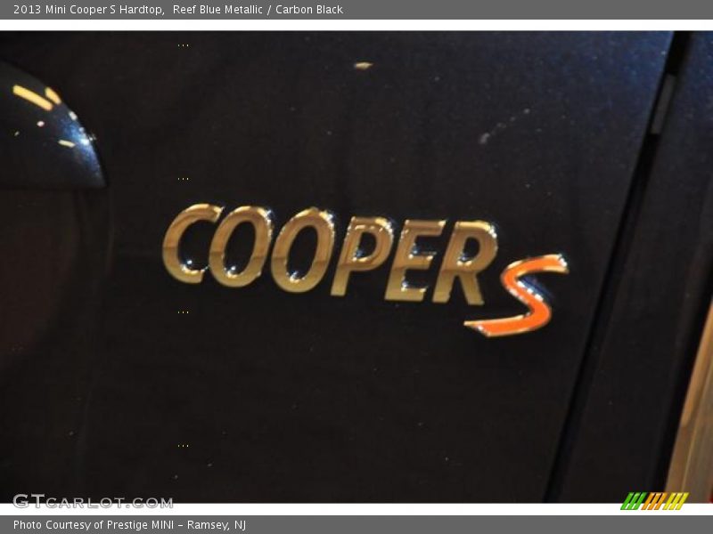Reef Blue Metallic / Carbon Black 2013 Mini Cooper S Hardtop