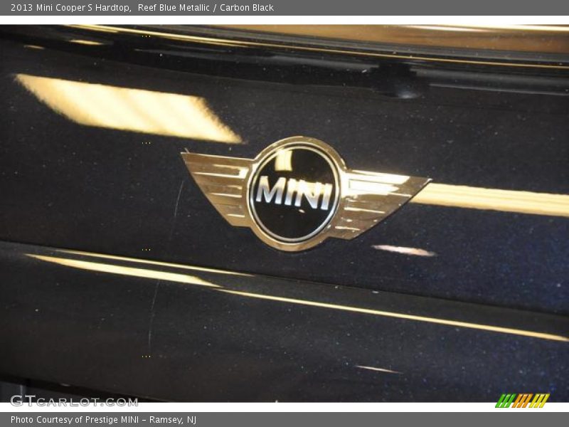 Reef Blue Metallic / Carbon Black 2013 Mini Cooper S Hardtop