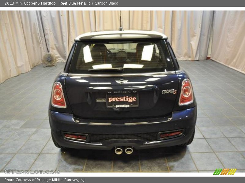 Reef Blue Metallic / Carbon Black 2013 Mini Cooper S Hardtop
