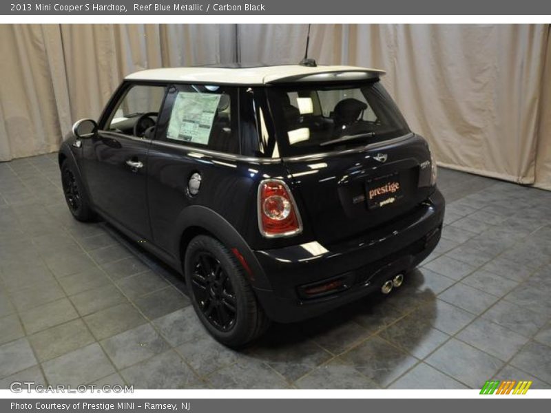 Reef Blue Metallic / Carbon Black 2013 Mini Cooper S Hardtop