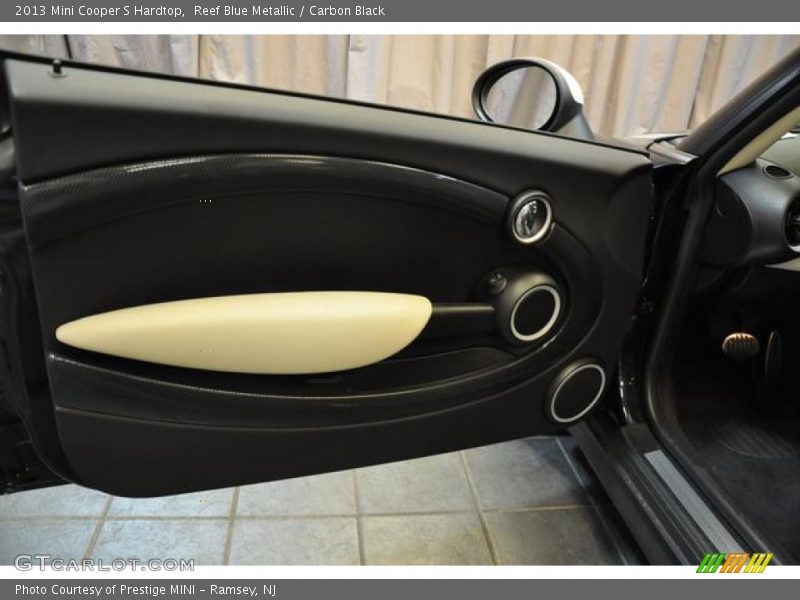 Reef Blue Metallic / Carbon Black 2013 Mini Cooper S Hardtop