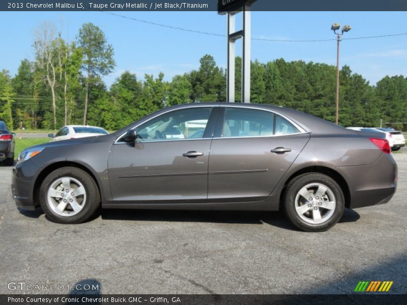 Taupe Gray Metallic / Jet Black/Titanium 2013 Chevrolet Malibu LS