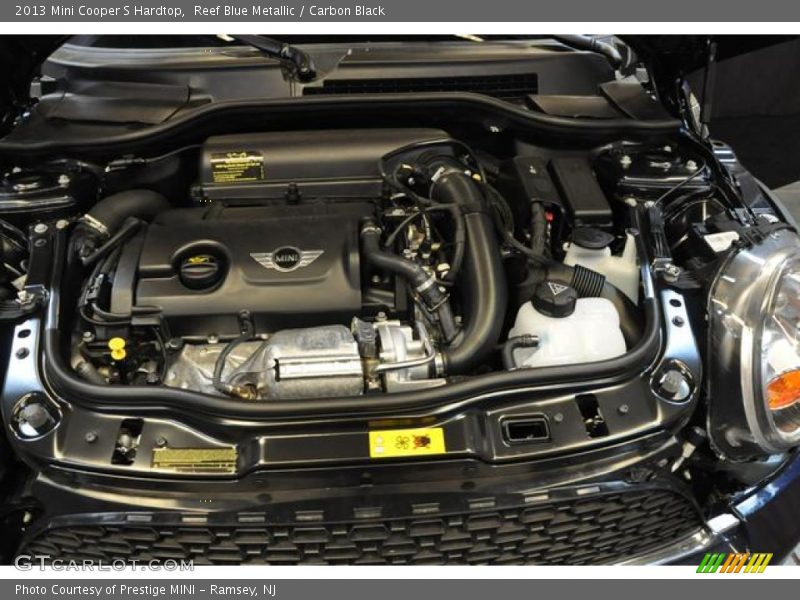Reef Blue Metallic / Carbon Black 2013 Mini Cooper S Hardtop