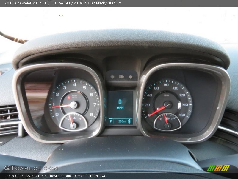 Taupe Gray Metallic / Jet Black/Titanium 2013 Chevrolet Malibu LS