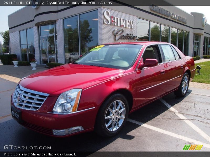 Crystal Red Tintcoat / Shale/Cocoa Accents 2011 Cadillac DTS Luxury