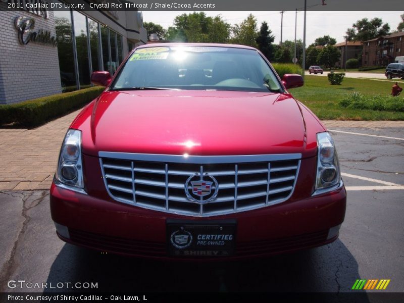 Crystal Red Tintcoat / Shale/Cocoa Accents 2011 Cadillac DTS Luxury