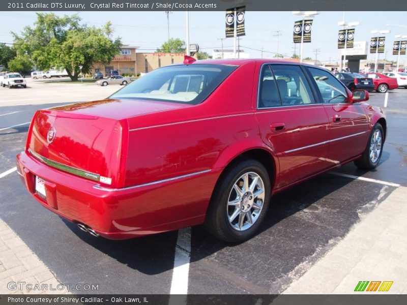 Crystal Red Tintcoat / Shale/Cocoa Accents 2011 Cadillac DTS Luxury