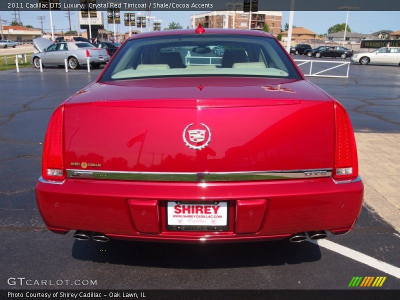 Crystal Red Tintcoat / Shale/Cocoa Accents 2011 Cadillac DTS Luxury