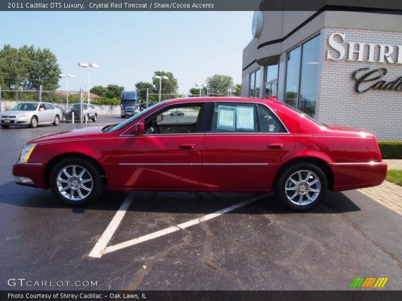 Crystal Red Tintcoat / Shale/Cocoa Accents 2011 Cadillac DTS Luxury