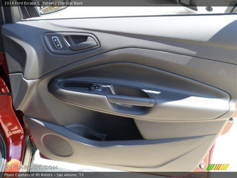 Sunset / Charcoal Black 2014 Ford Escape S