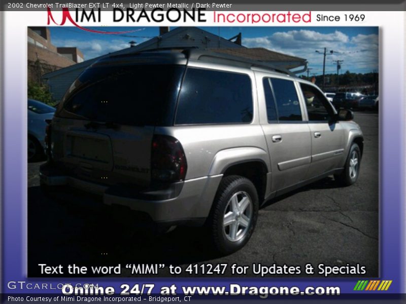 Light Pewter Metallic / Dark Pewter 2002 Chevrolet TrailBlazer EXT LT 4x4