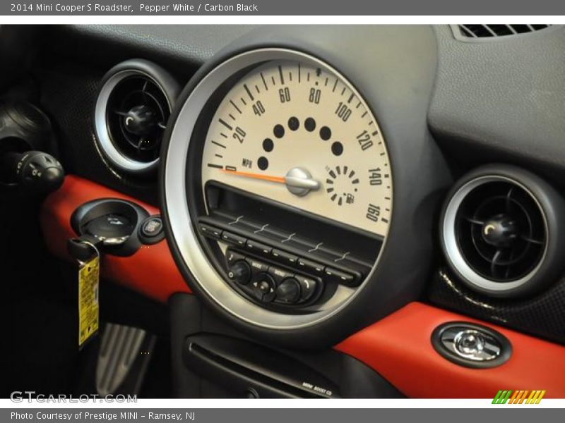 Pepper White / Carbon Black 2014 Mini Cooper S Roadster