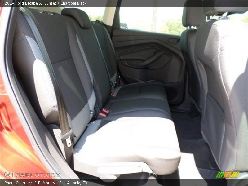 Sunset / Charcoal Black 2014 Ford Escape S
