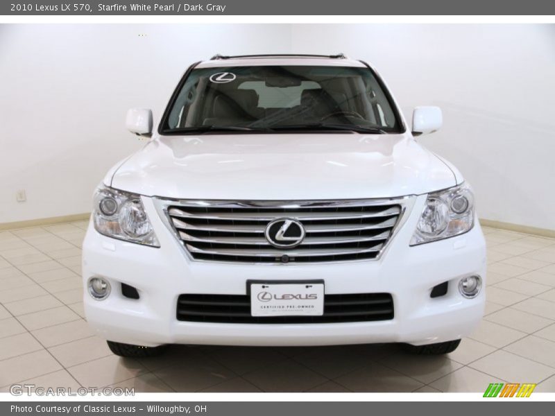 Starfire White Pearl / Dark Gray 2010 Lexus LX 570