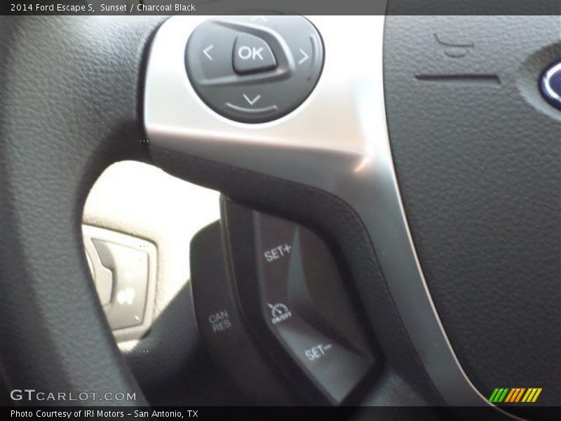 Sunset / Charcoal Black 2014 Ford Escape S