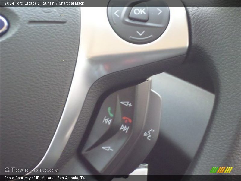 Sunset / Charcoal Black 2014 Ford Escape S