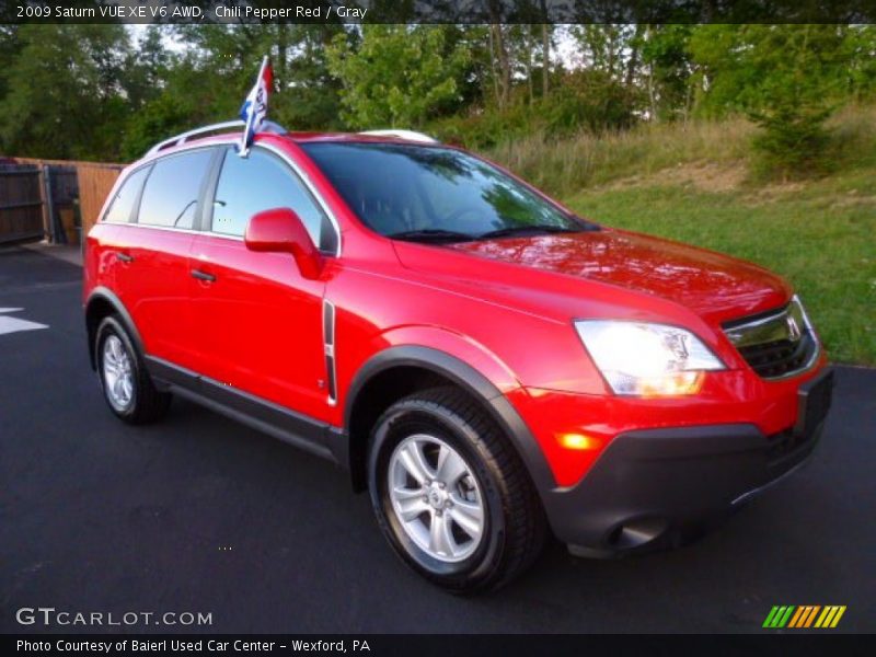 Chili Pepper Red / Gray 2009 Saturn VUE XE V6 AWD