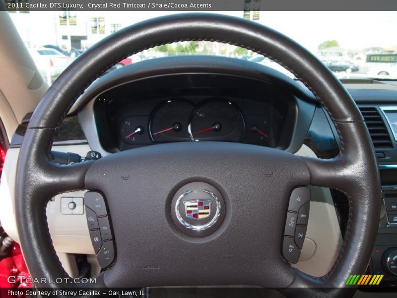 Crystal Red Tintcoat / Shale/Cocoa Accents 2011 Cadillac DTS Luxury