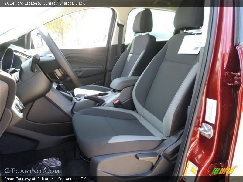 Sunset / Charcoal Black 2014 Ford Escape S