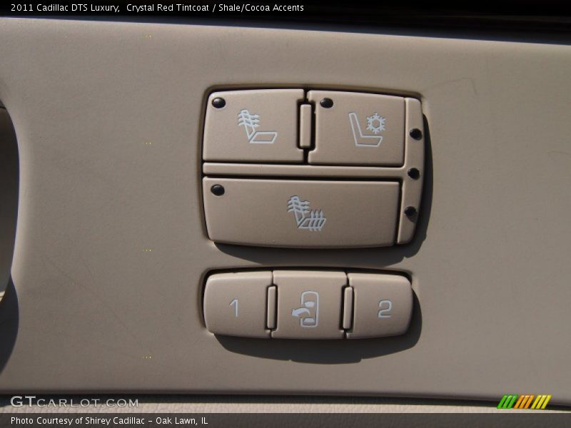 Crystal Red Tintcoat / Shale/Cocoa Accents 2011 Cadillac DTS Luxury