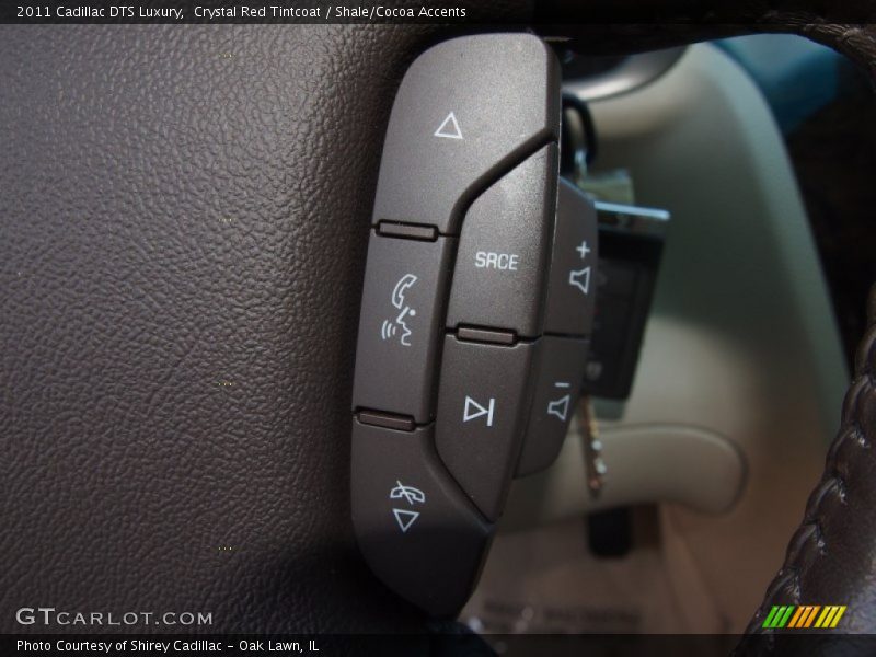 Crystal Red Tintcoat / Shale/Cocoa Accents 2011 Cadillac DTS Luxury