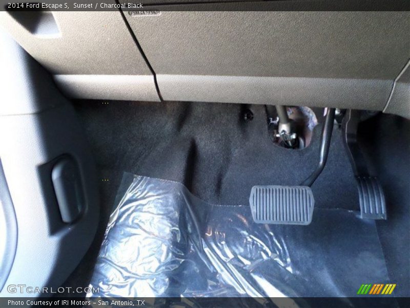 Sunset / Charcoal Black 2014 Ford Escape S