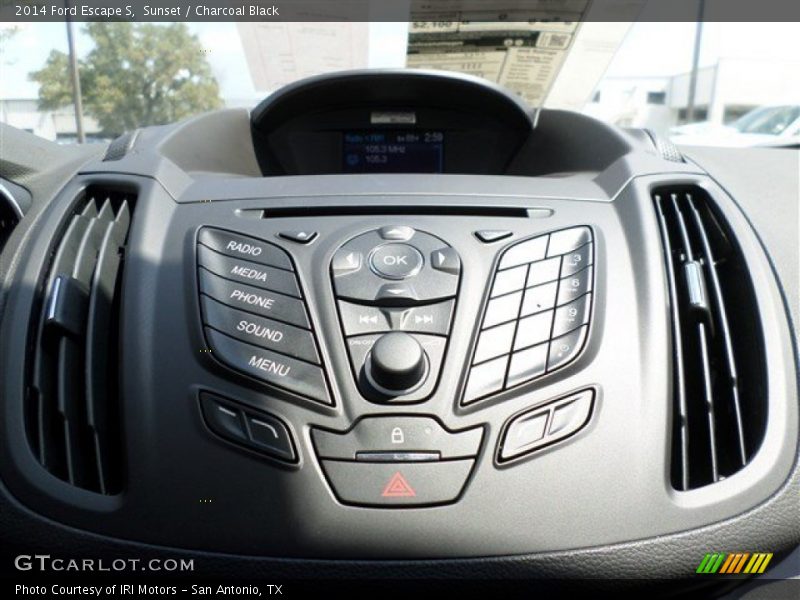 Sunset / Charcoal Black 2014 Ford Escape S