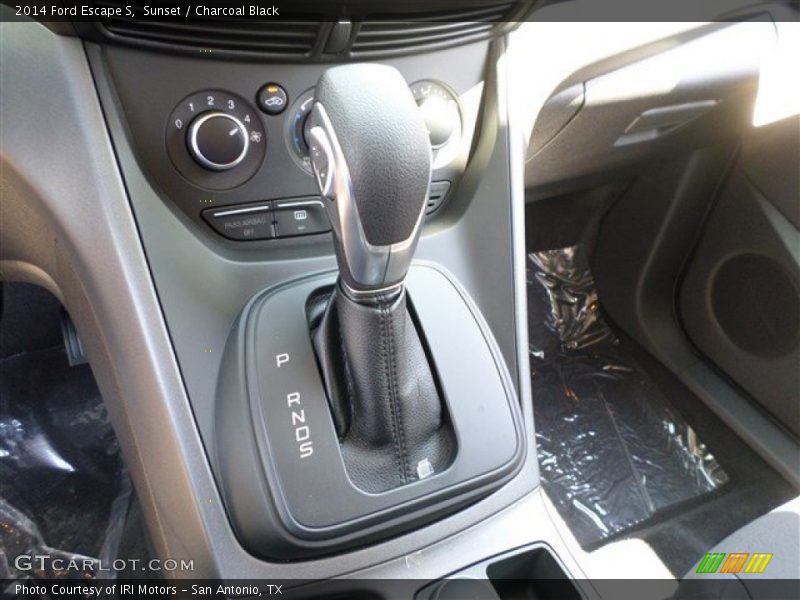 Sunset / Charcoal Black 2014 Ford Escape S