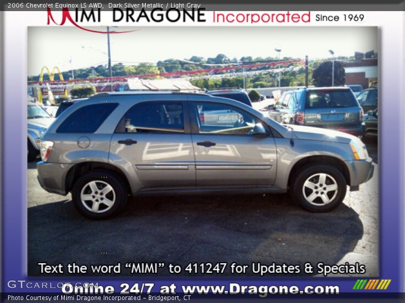 Dark Silver Metallic / Light Gray 2006 Chevrolet Equinox LS AWD