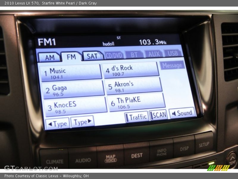 Starfire White Pearl / Dark Gray 2010 Lexus LX 570