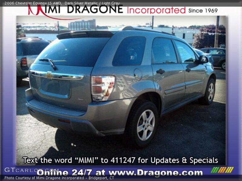 Dark Silver Metallic / Light Gray 2006 Chevrolet Equinox LS AWD